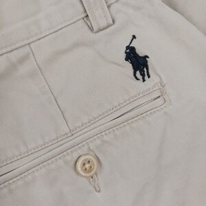 Polo Ralph Lauren Men's 33x32 (33x30) Preston 100% Cotton Beige Chino Pants